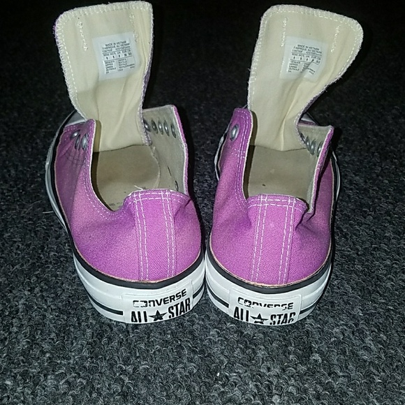 Pink converse good condition with a few marks - Picture 3 of 4